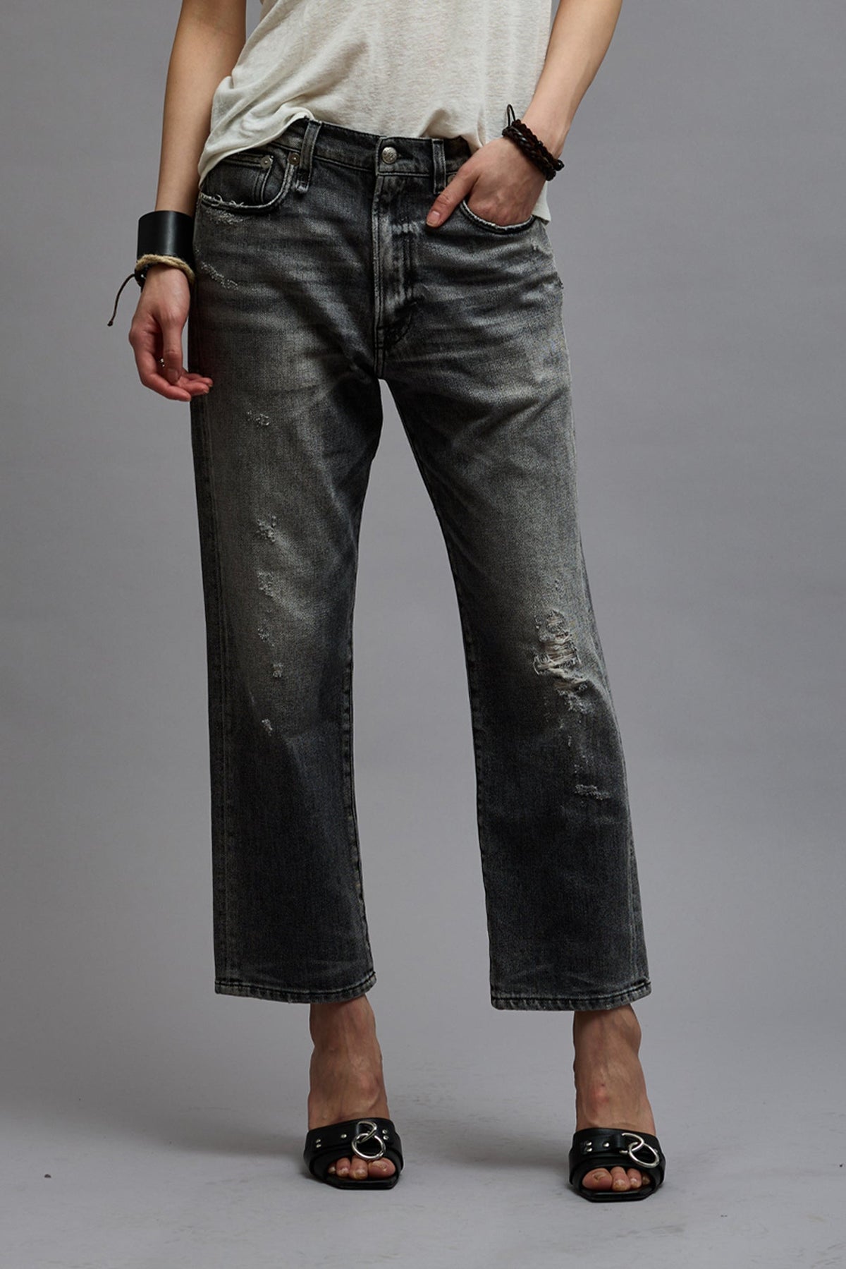 BOYFRIEND JEAN - VINTAGE GREY | R13 for sale