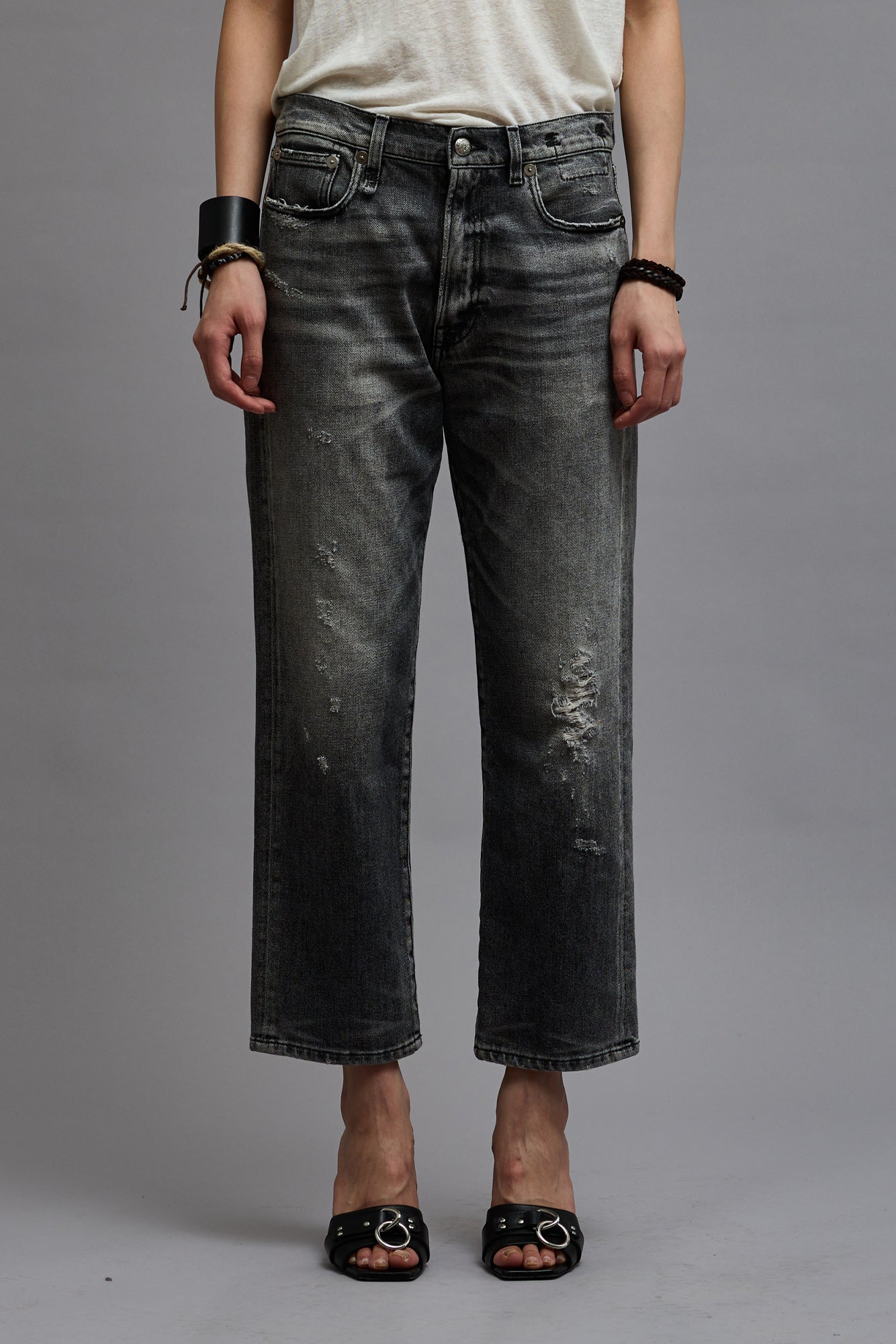 BOYFRIEND JEAN - VINTAGE GREY | R13 for sale