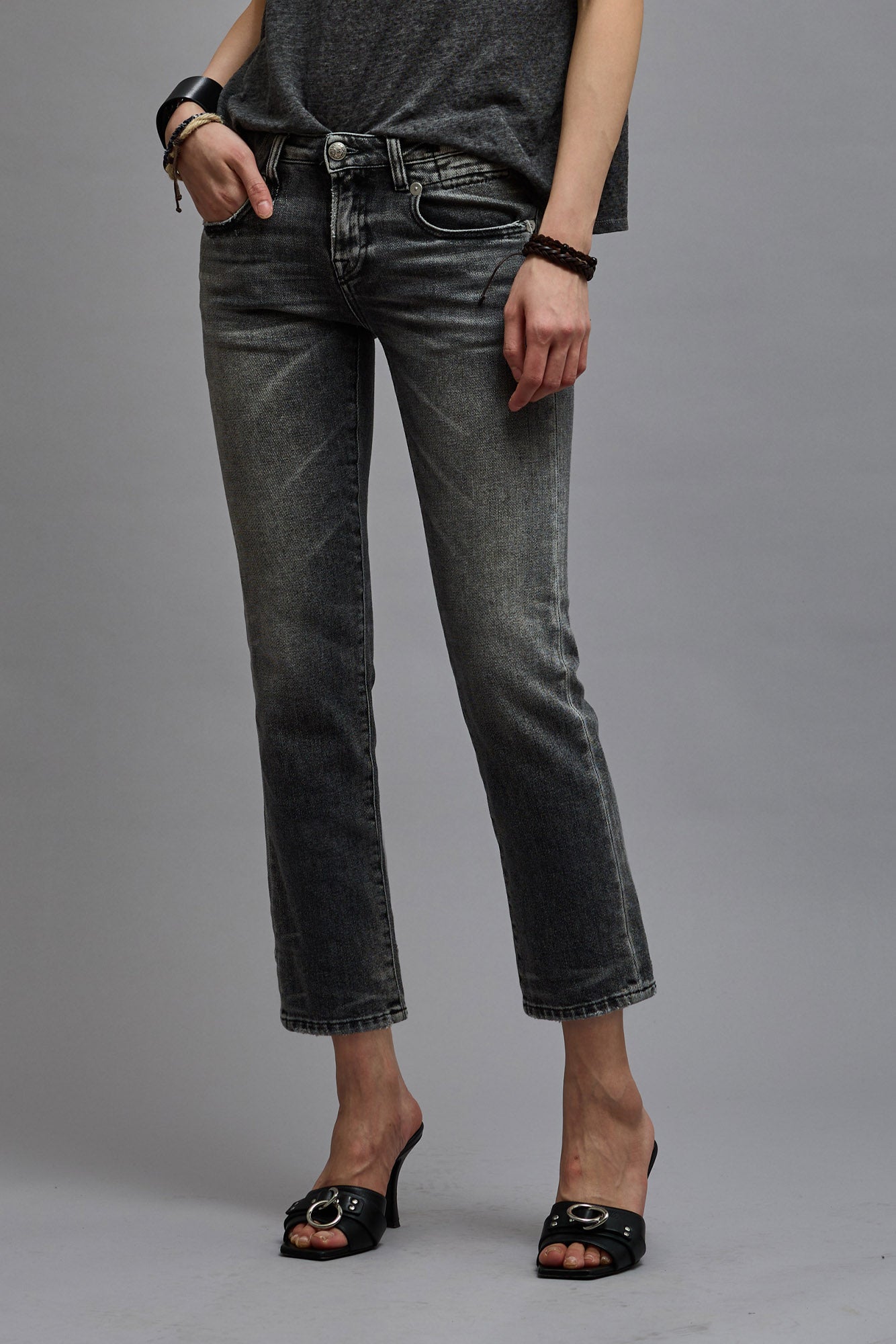 BOY STRAIGHT - VINTAGE GREY | R13 discount
