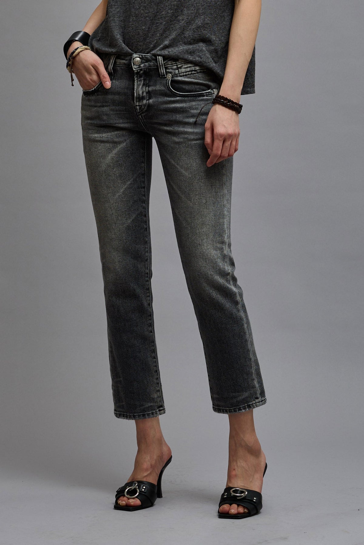 BOY STRAIGHT - VINTAGE GREY | R13 discount