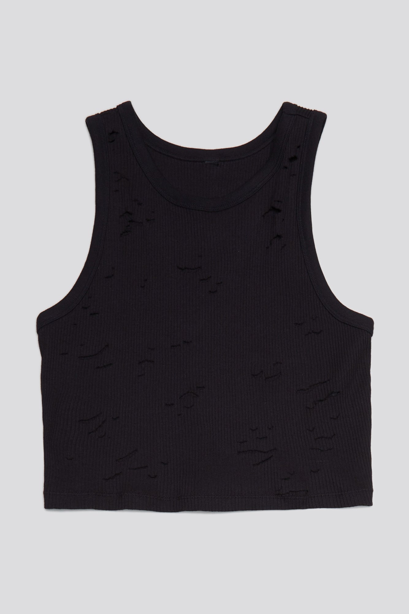 DISTRESSED TANK - BLACK | R13 US