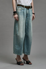 CROPPED WIDE LEG JEAN - TONI BLUE | R13 for sale