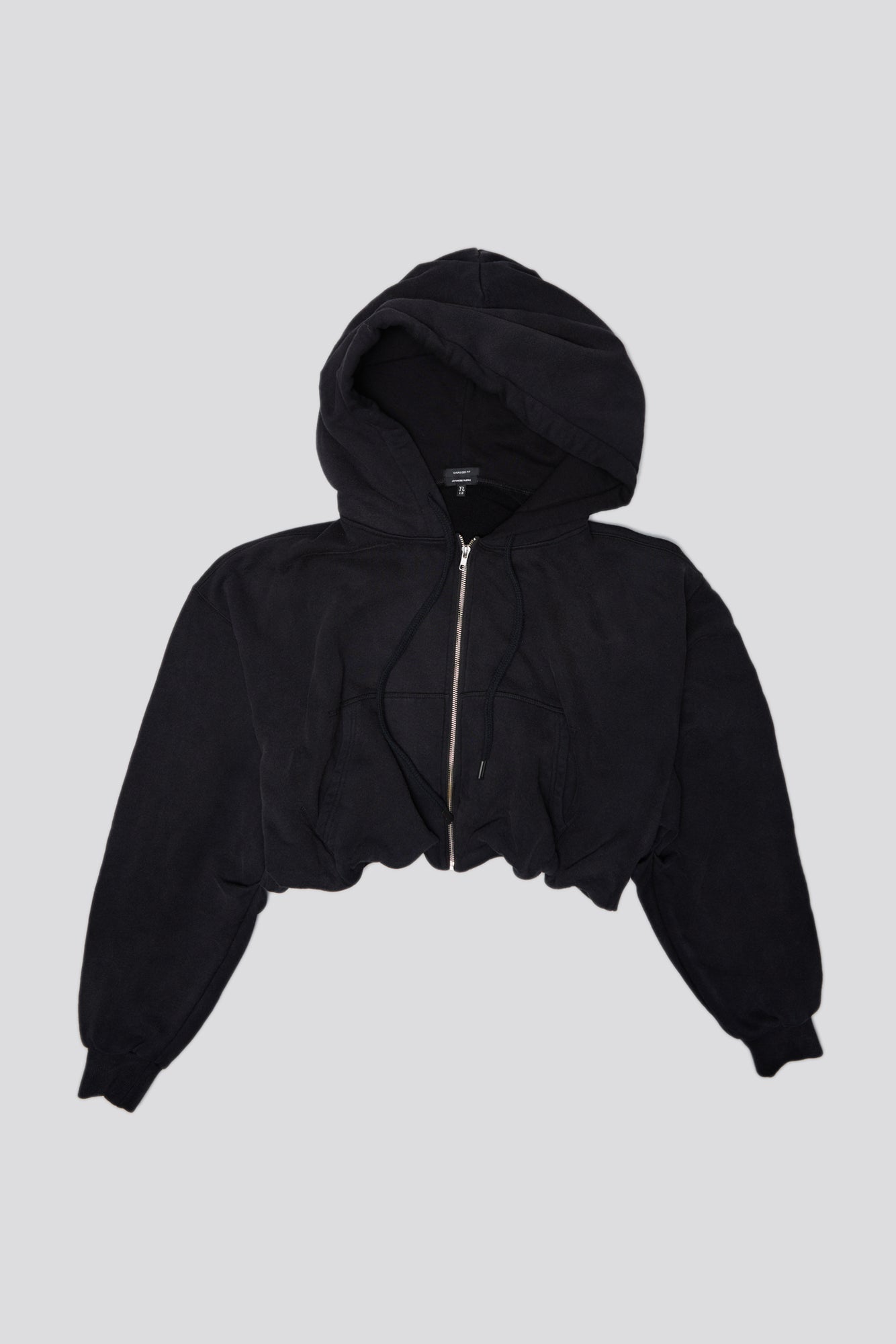 BALLOON ZIP-UP HOODIE - BLACK | R13 for sale