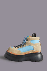 BULKY TRAILBLAZER HIKING BOOT - STONE AND BLUE | R13 US