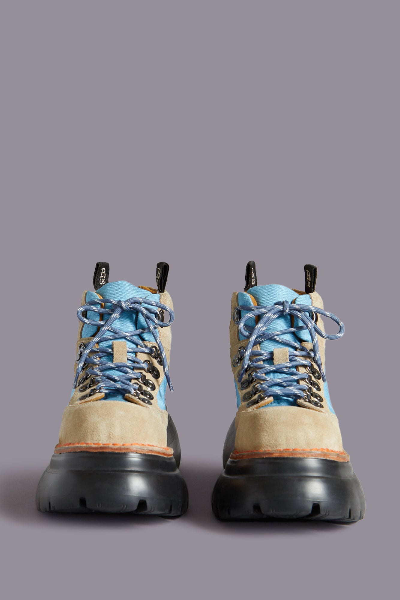 BULKY TRAILBLAZER HIKING BOOT - STONE AND BLUE | R13 US