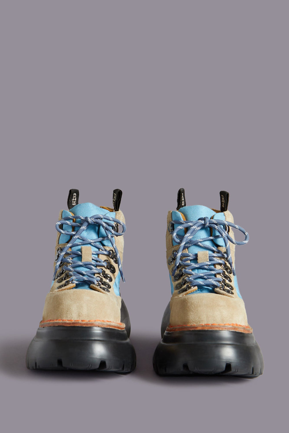 BULKY TRAILBLAZER HIKING BOOT - STONE AND BLUE | R13 US