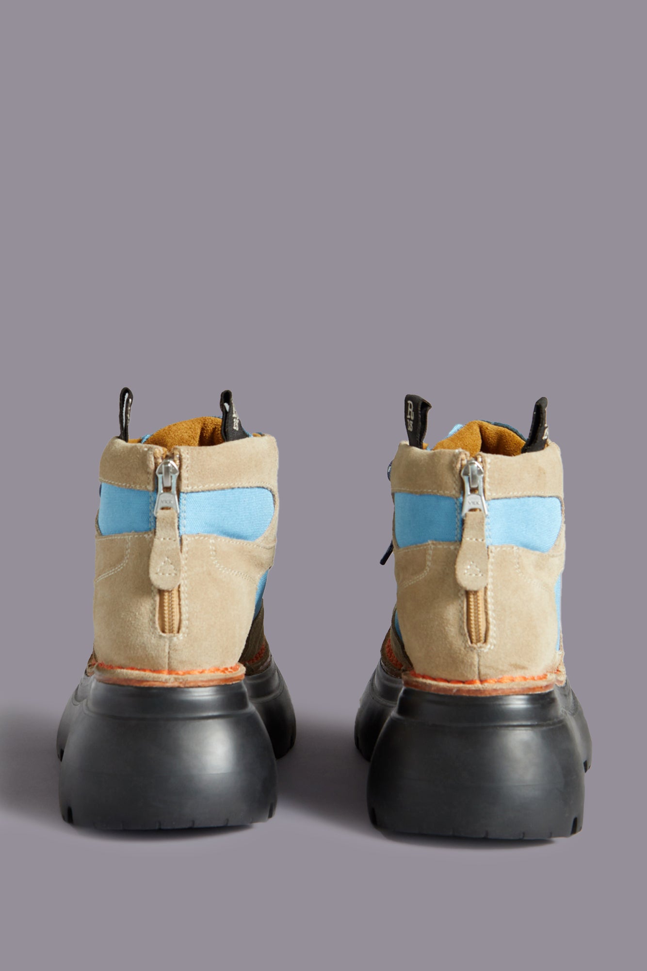 BULKY TRAILBLAZER HIKING BOOT - STONE AND BLUE | R13 US