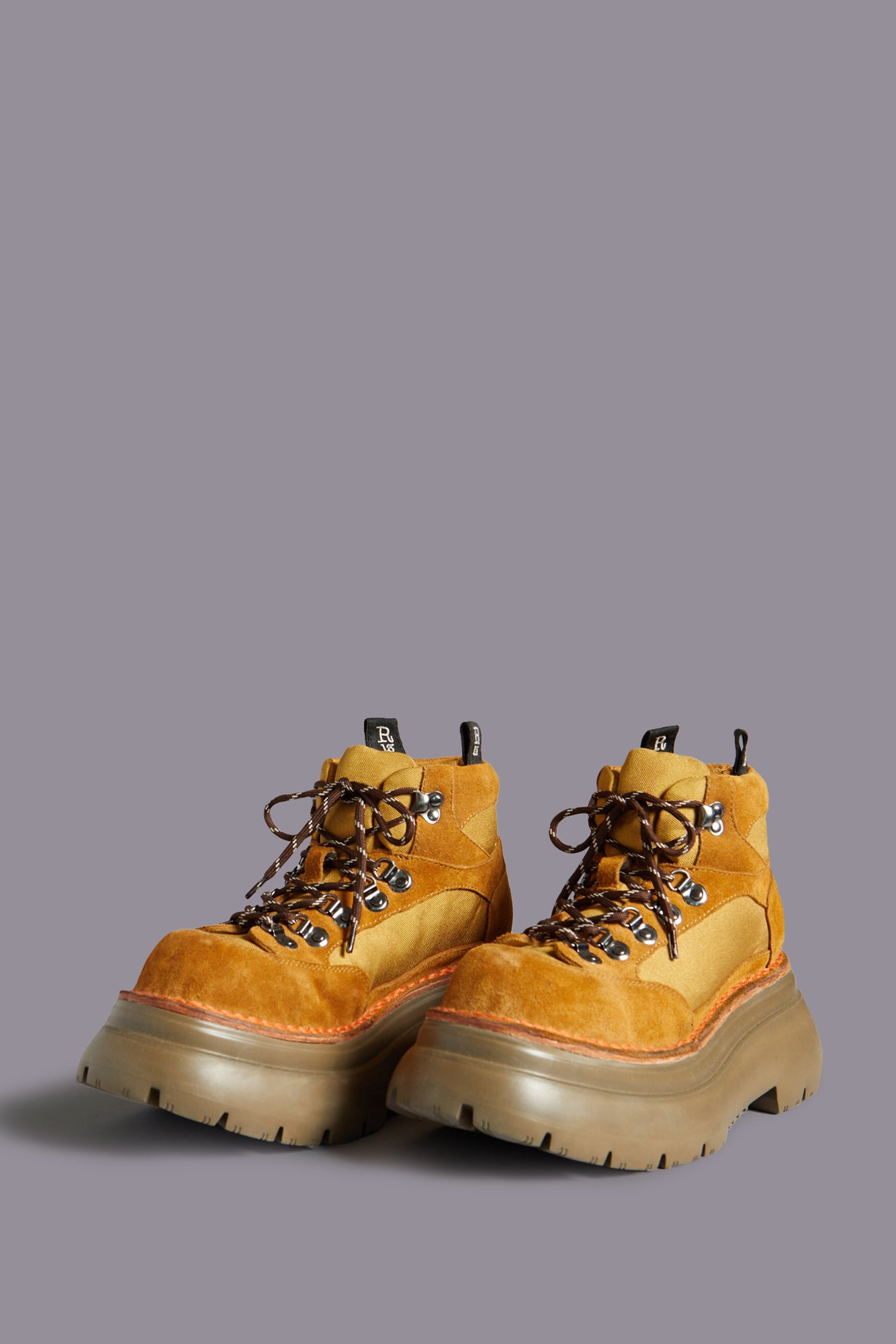 BULKY TRAILBLAZER HIKING BOOT - BROWN AND KHAKI | R13 ONLINE