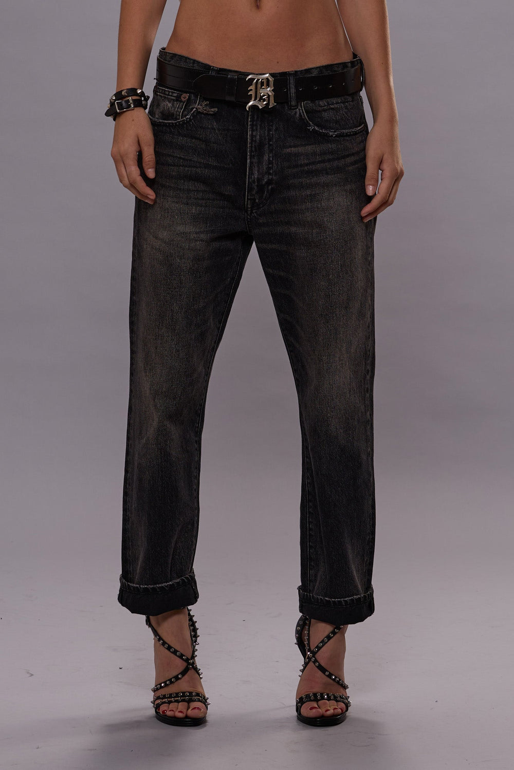 BOYFRIEND JEANS - ARVIN BLACK | R13 near me