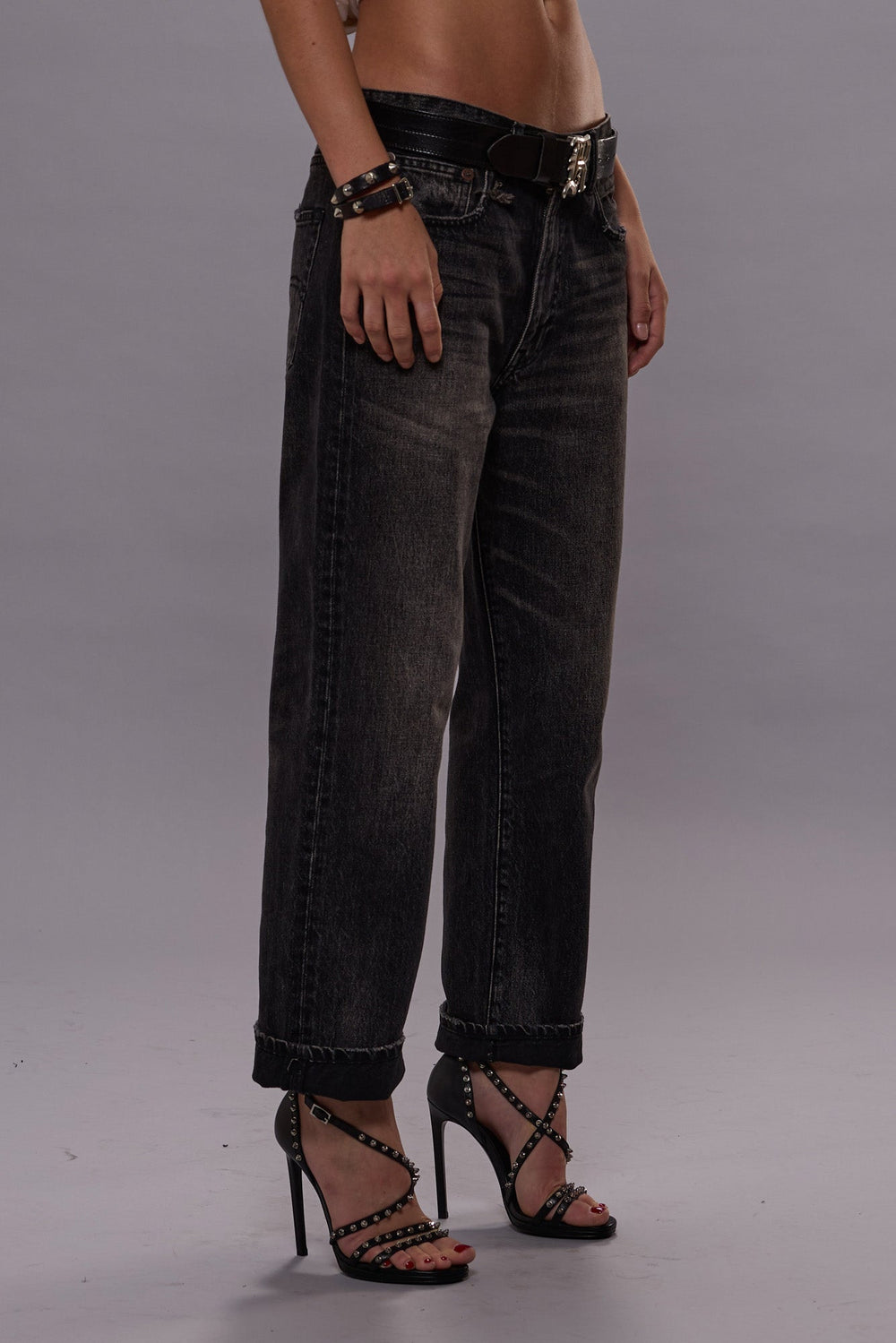 BOYFRIEND JEANS - ARVIN BLACK | R13 near me