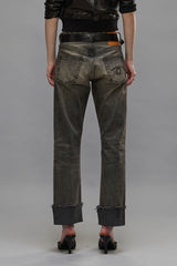 CUFFED ROMEO JEANS - HAYNE SELVEDGE BLACK | R13 sale