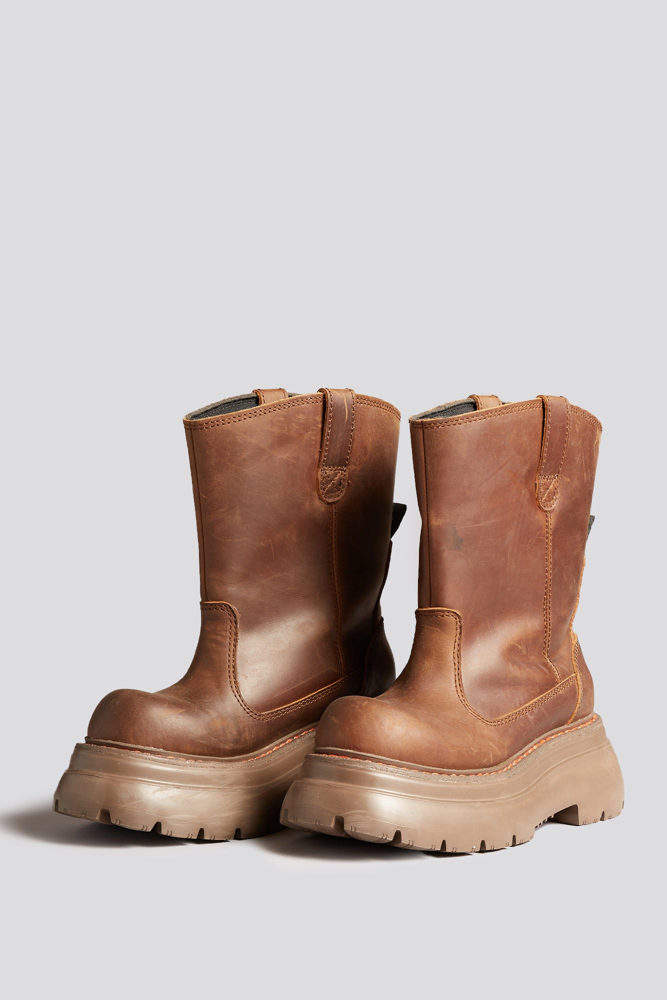 WORKWEAR BOOT - BROWN | R13 outlet