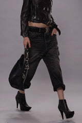 TAILORED DROP JEANS - ARVIN BLACK | R13 near me