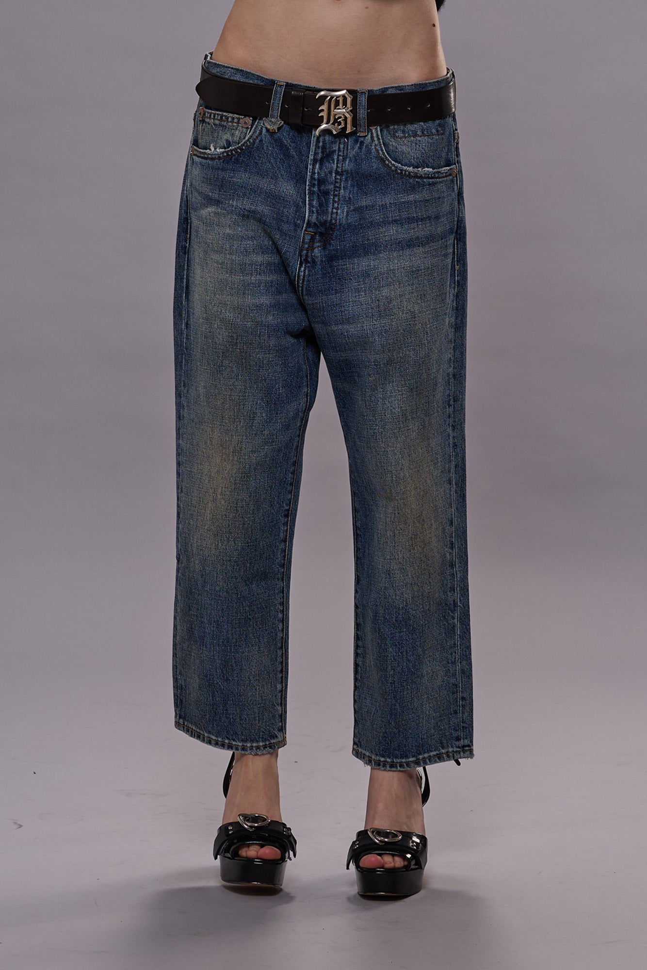 TAILORED DROP JEANS - BARTER INDIGO | R13 US