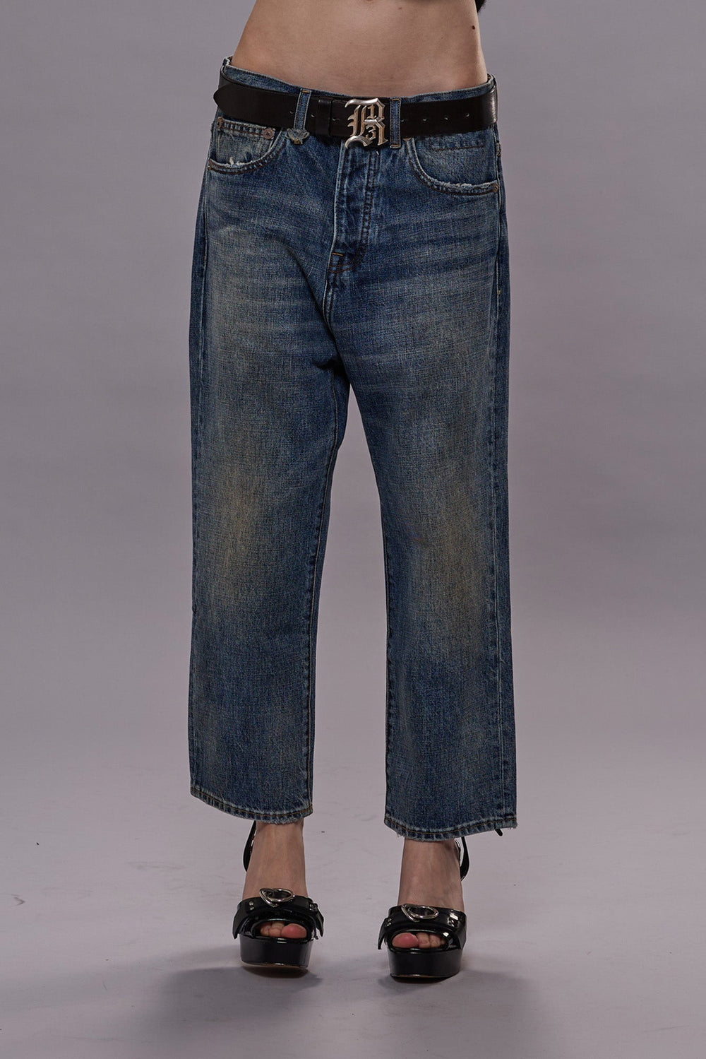 TAILORED DROP JEANS - BARTER INDIGO | R13 US