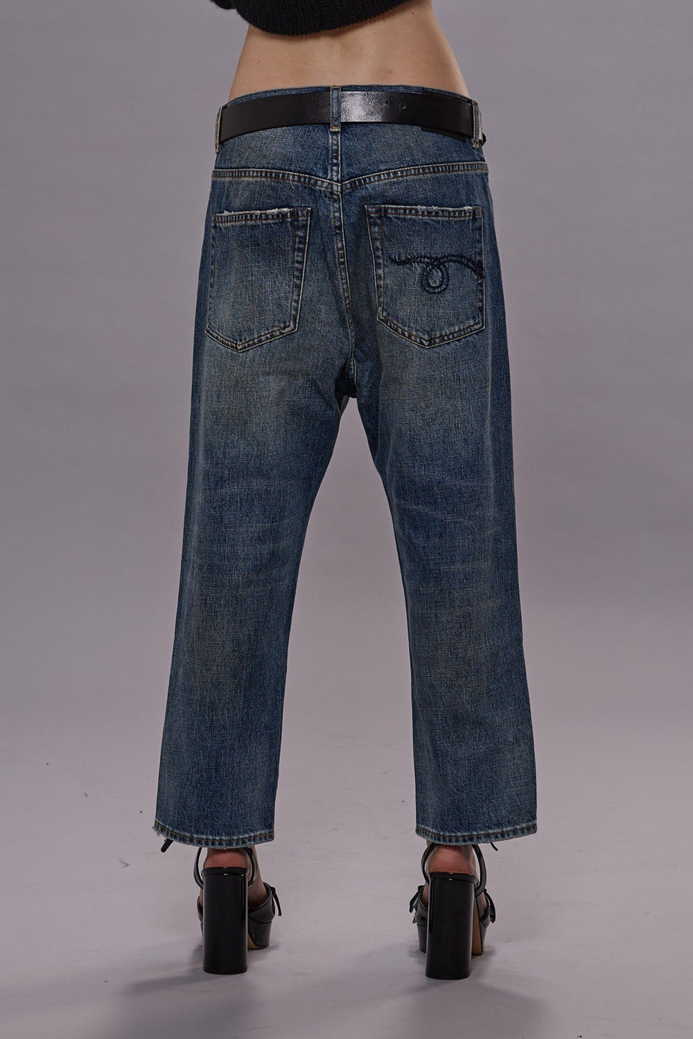 TAILORED DROP JEANS - BARTER INDIGO | R13 US