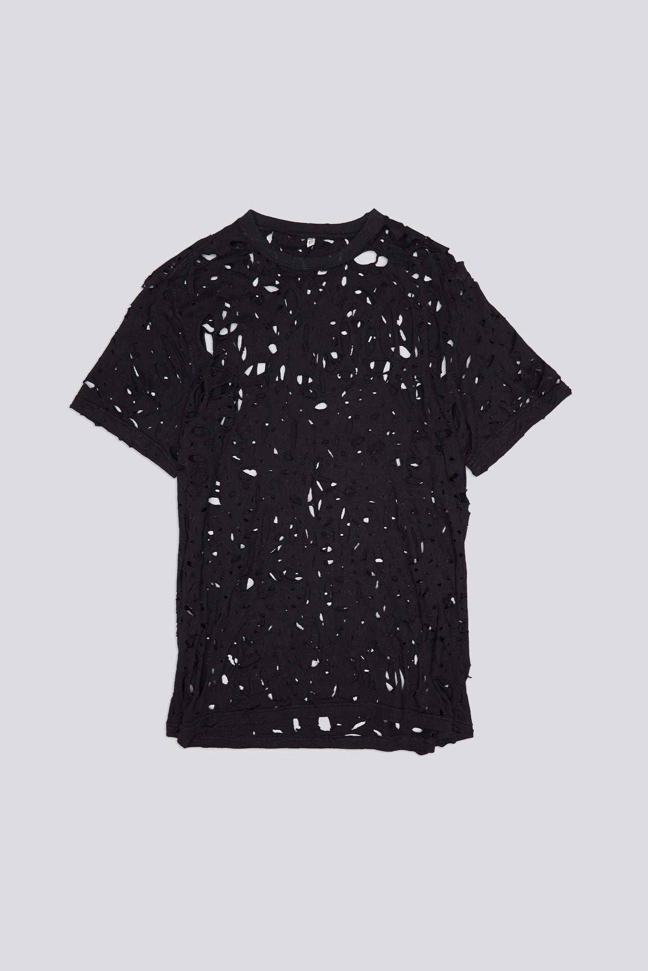 EXCESS DISTRESS TEE - BLACK | R13 sale
