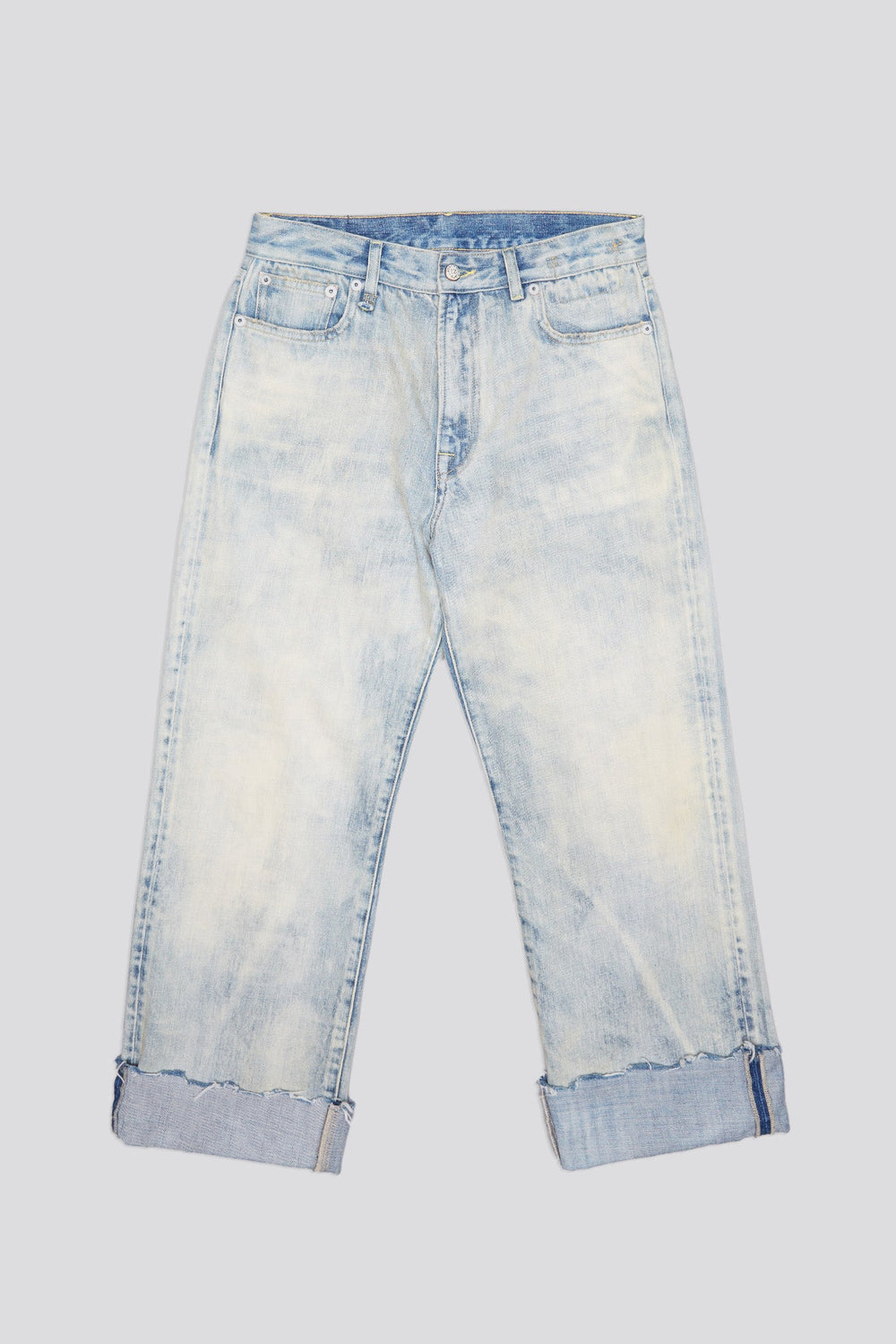 CUFFED X-BOYFRIEND JEANS - VINTAGE ASH BLUE | R13 outlet