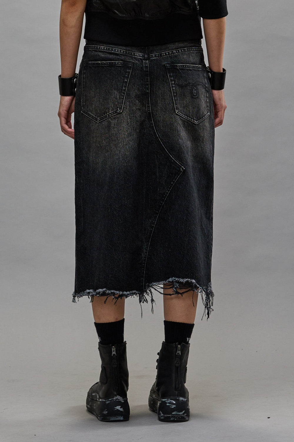 JESSE SKIRT - ARVIN BLACK | R13 sale