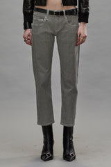 BOY STRAIGHT JEANS - PRINTED HOUNDSTOOTH | R13 outlet