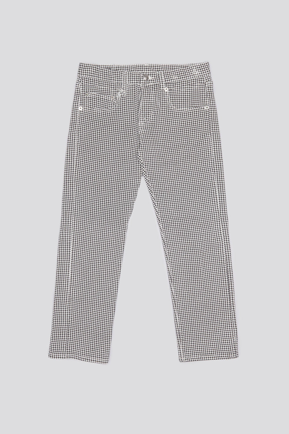 BOY STRAIGHT JEANS - PRINTED HOUNDSTOOTH | R13 outlet