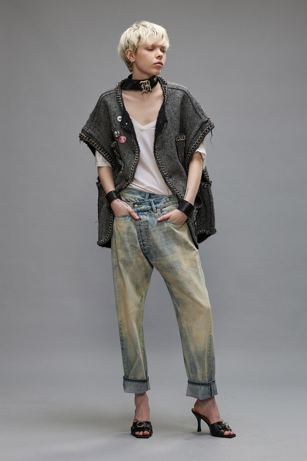 CROSSOVER JEANS - VINTAGE ASH BLUE | R13 outlet