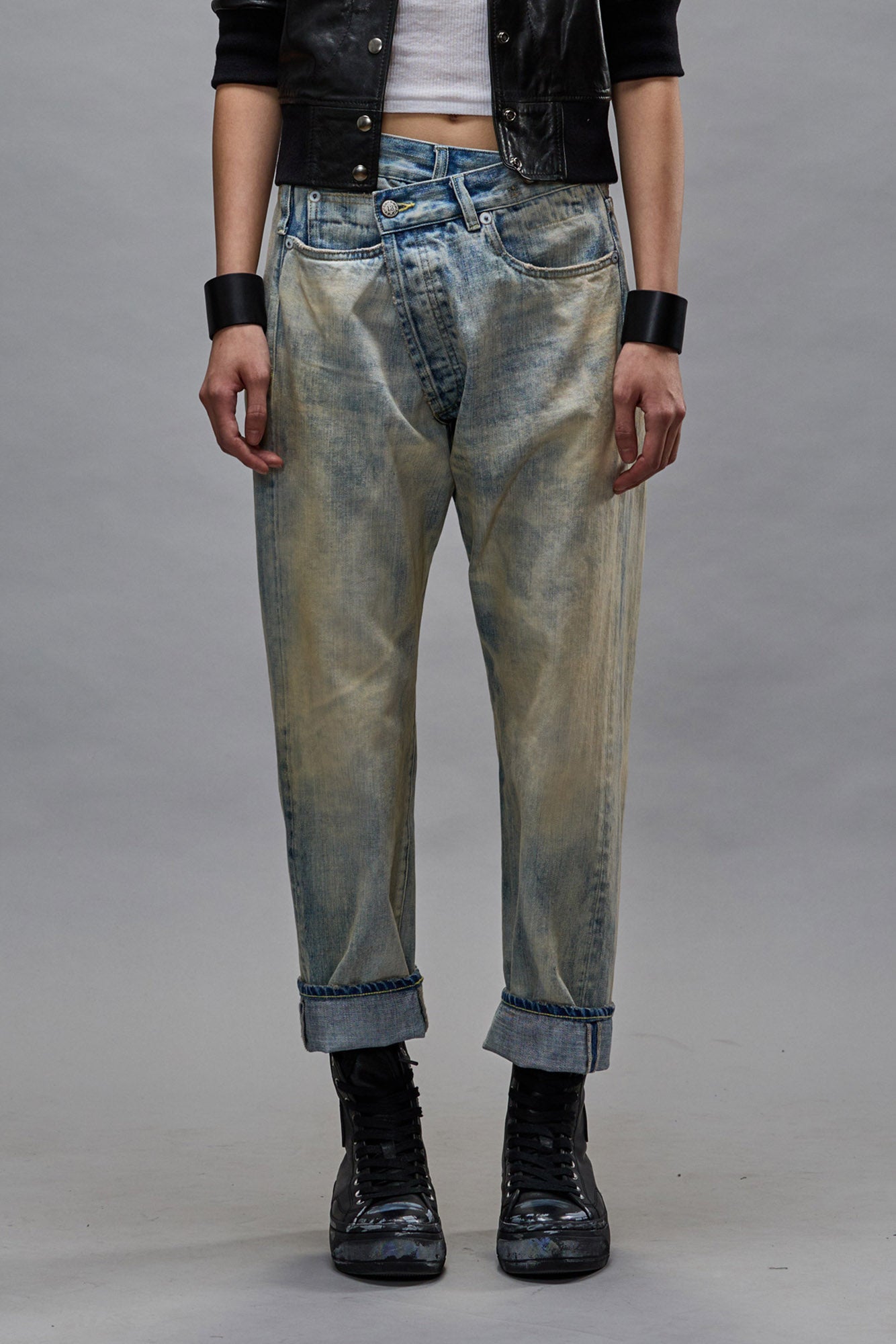 CROSSOVER JEANS - VINTAGE ASH BLUE | R13 outlet