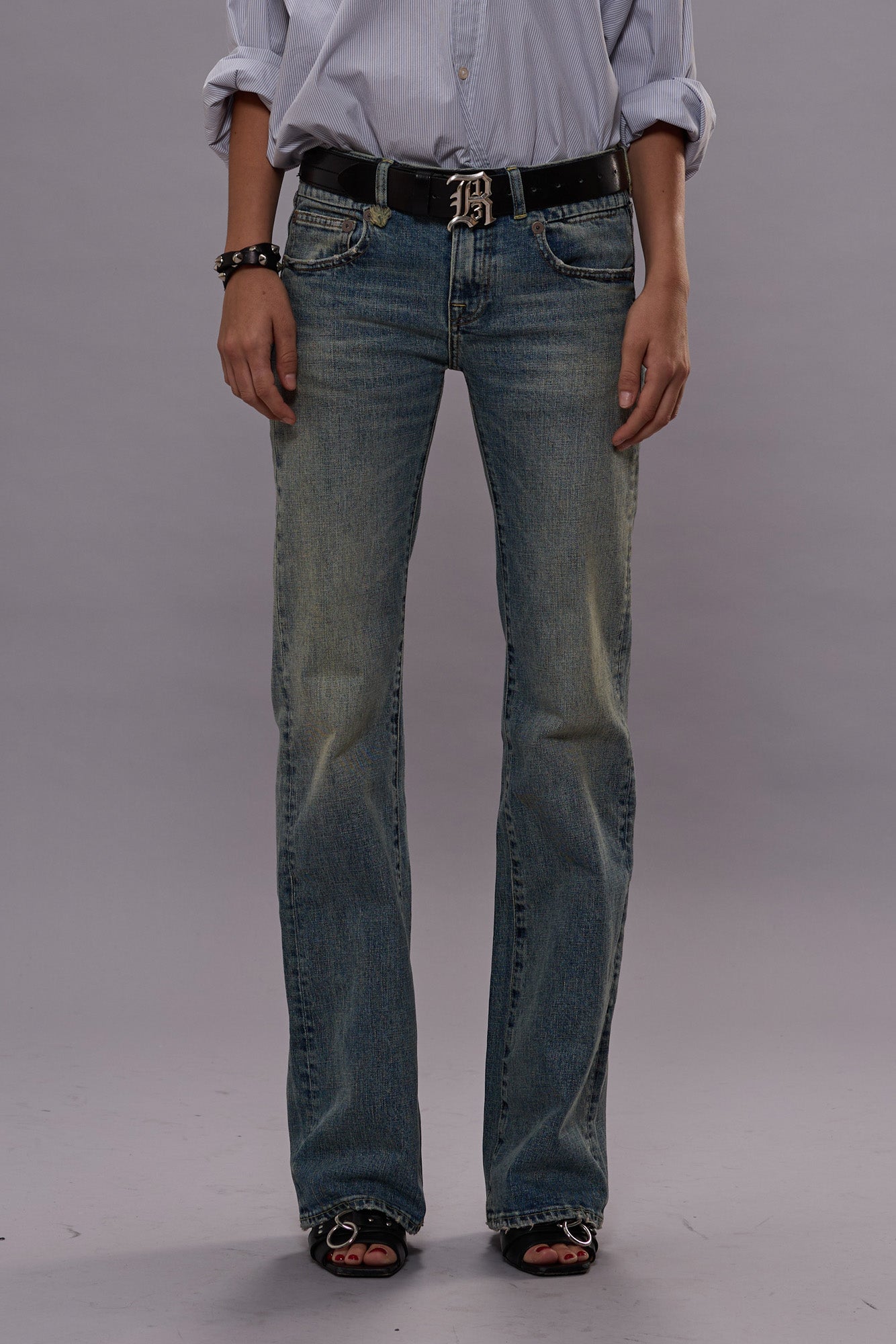BOY FLARE JEANS - MERTON BLUE STRETCH -R13 | R13 sale