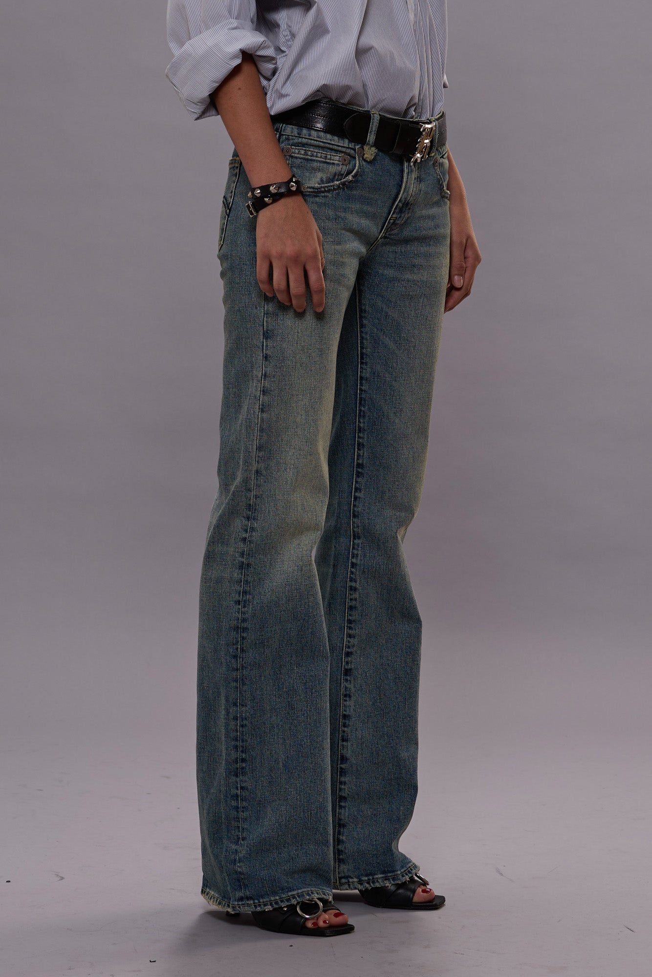 BOY FLARE JEANS - MERTON BLUE STRETCH -R13 | R13 sale