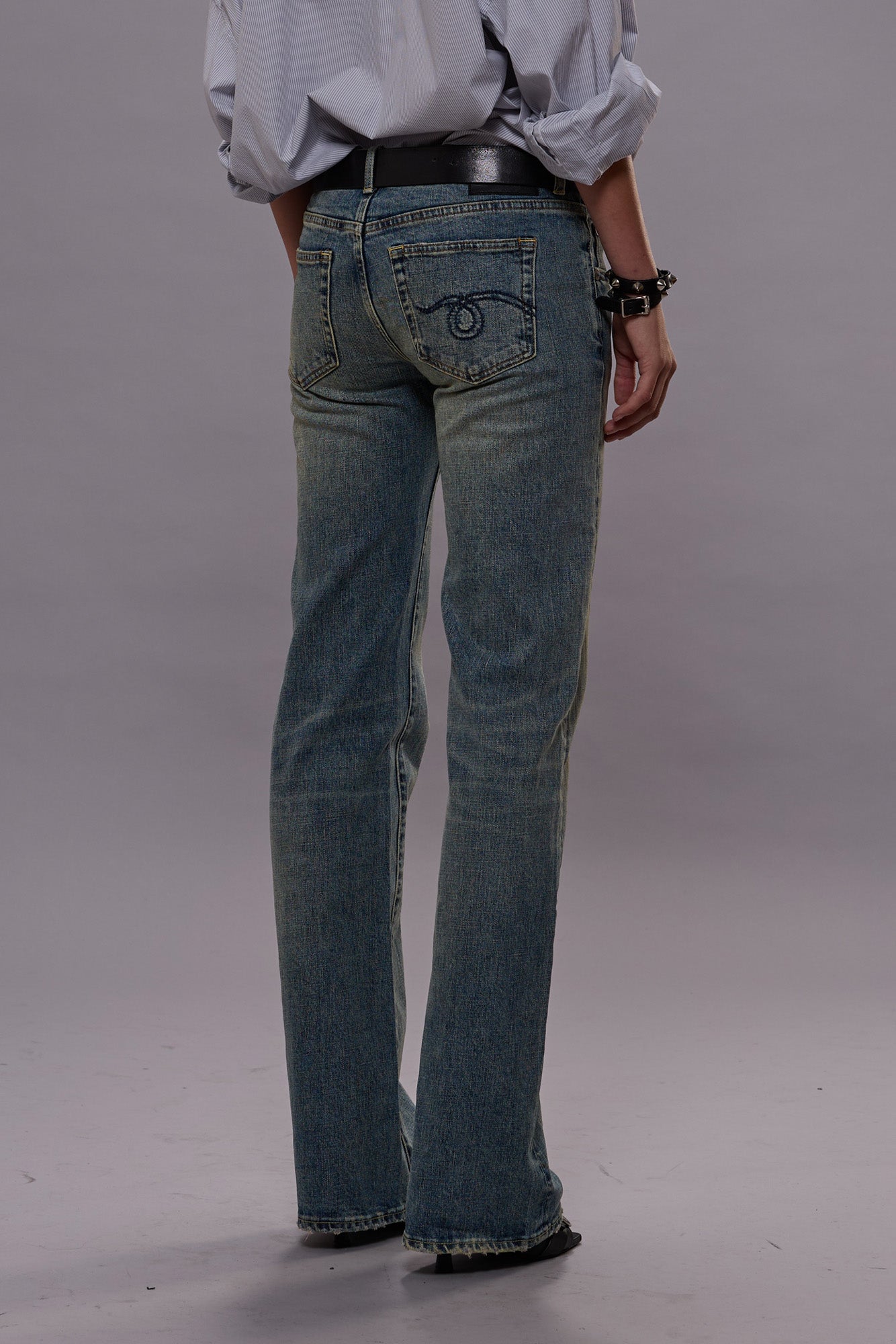 BOY FLARE JEANS - MERTON BLUE STRETCH -R13 | R13 sale