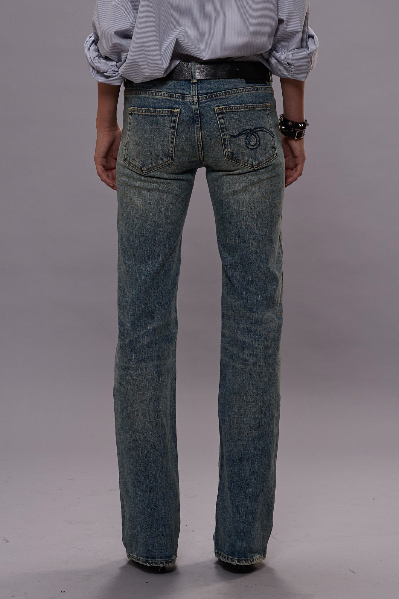 BOY FLARE JEANS - MERTON BLUE STRETCH -R13 | R13 sale