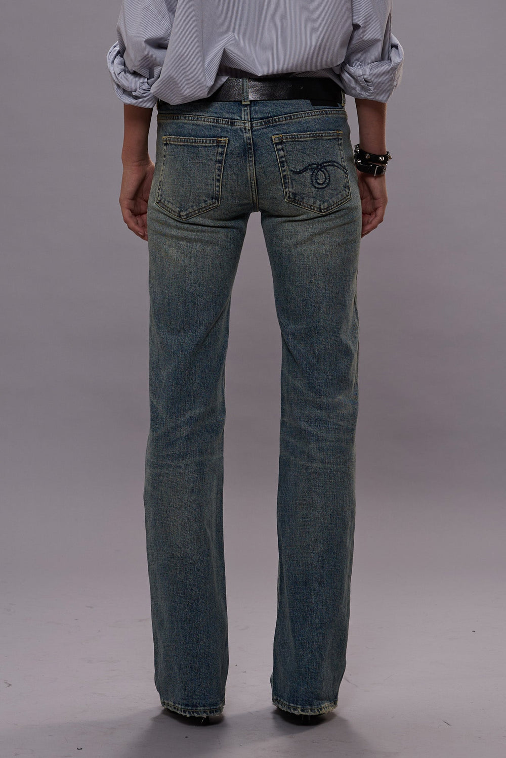 BOY FLARE JEANS - MERTON BLUE STRETCH -R13 | R13 sale