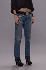 BOY STRAIGHT JEANS - PATTON BLUE STRETCH | R13 US
