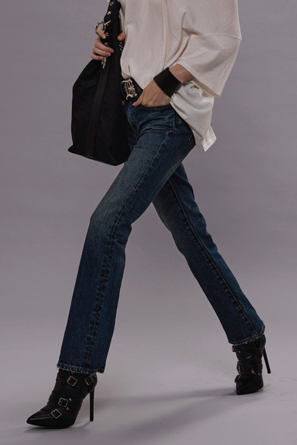 KICK FIT JEANS - MELVIN BLUE STRETCH -R13 | R13 for sale