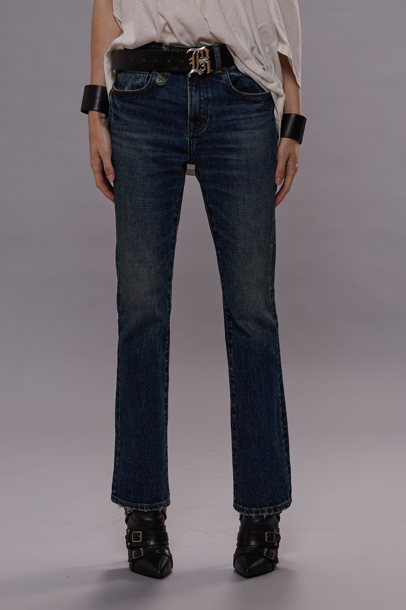 KICK FIT JEANS - MELVIN BLUE STRETCH -R13 | R13 for sale