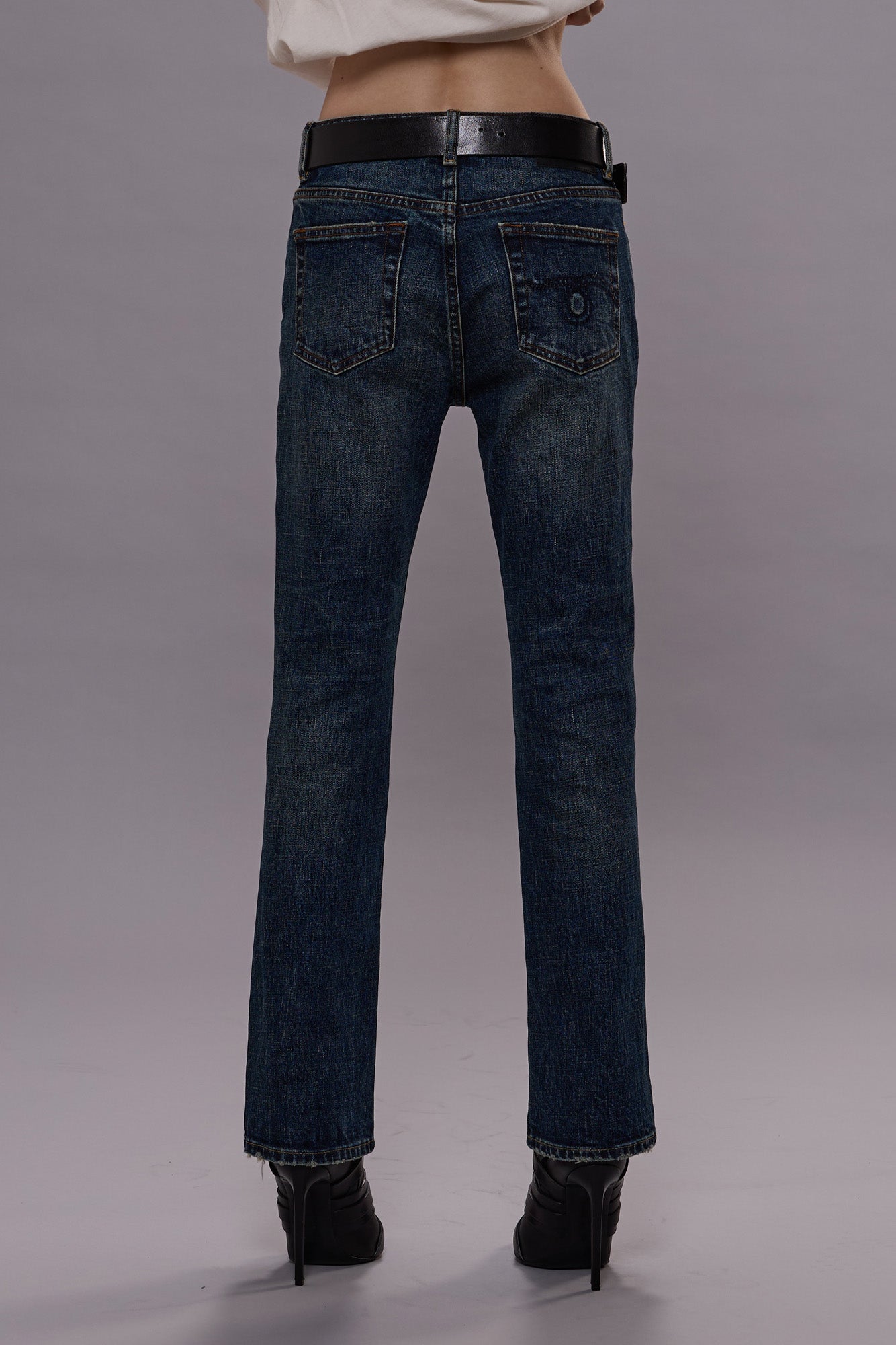 KICK FIT JEANS - MELVIN BLUE STRETCH -R13 | R13 for sale