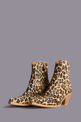 SKINNY ANKLE COWBOY BOOT - LEOPARD | R13 for sale