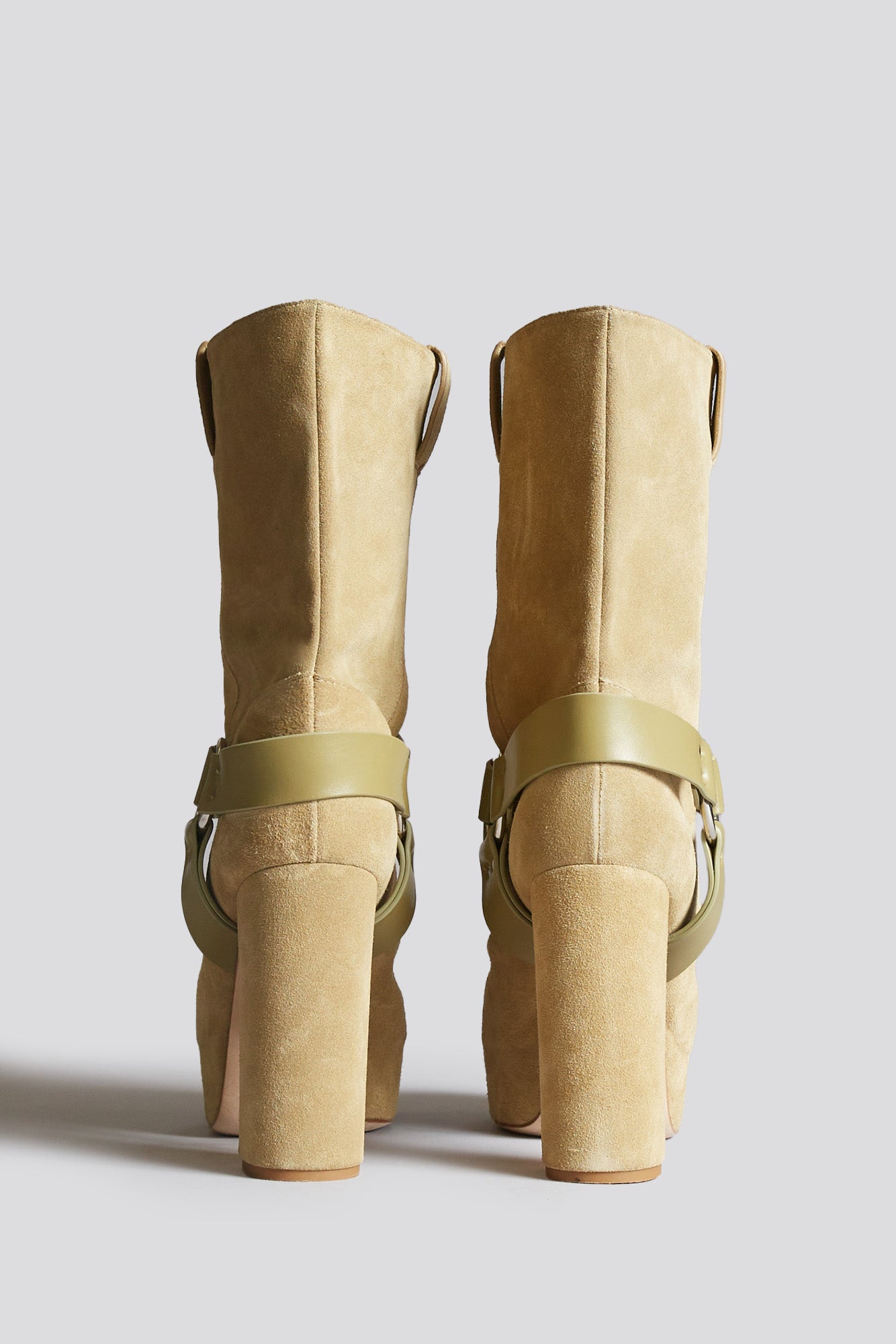 SID HEELED HARNESS BOOT - KHAKI | R13 outlet