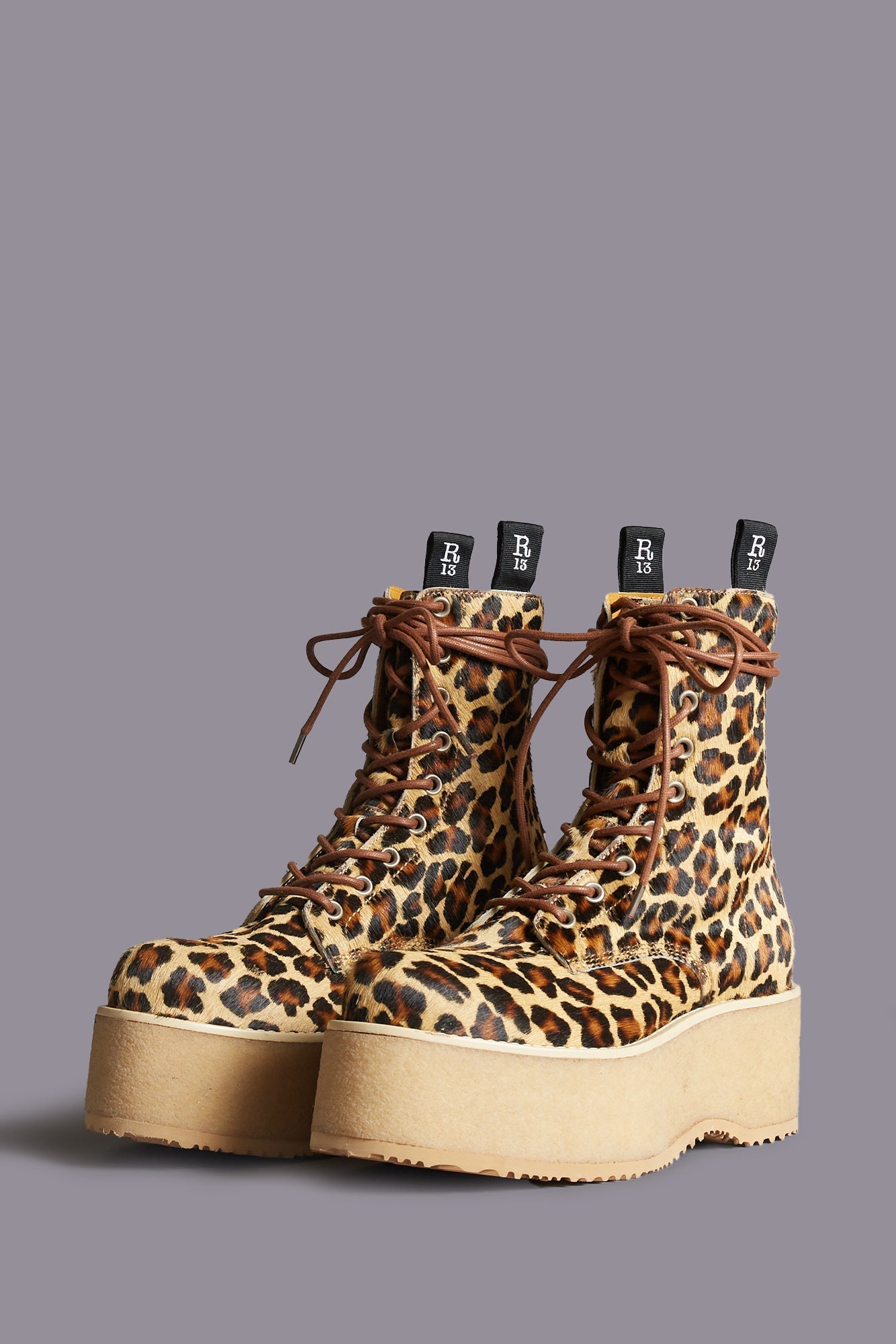 DOUBLE STACK BOOT - LEOPARD | R13 near me