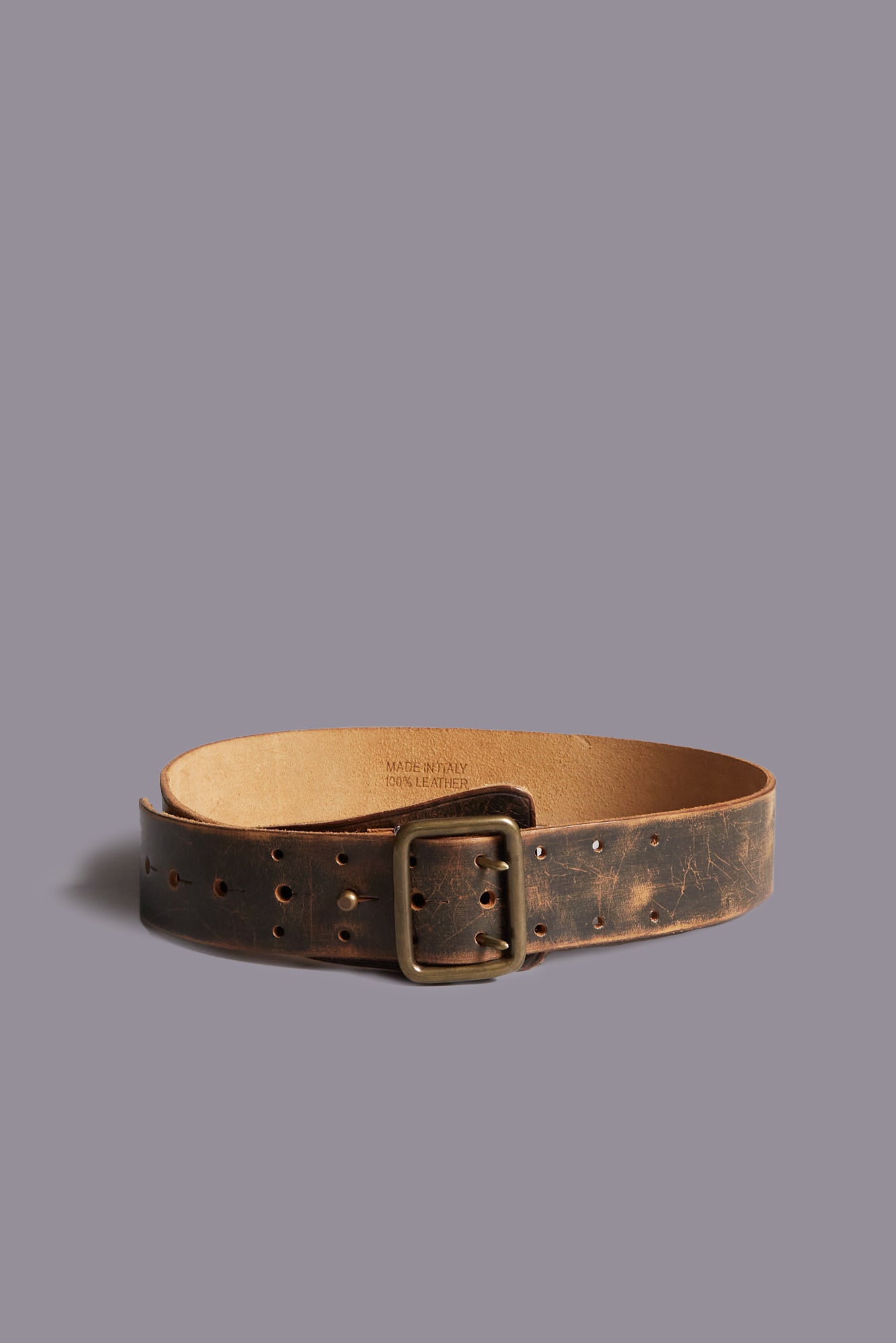 MILITARY DOUBLE PRONG BELT - BROWN | R13 near me