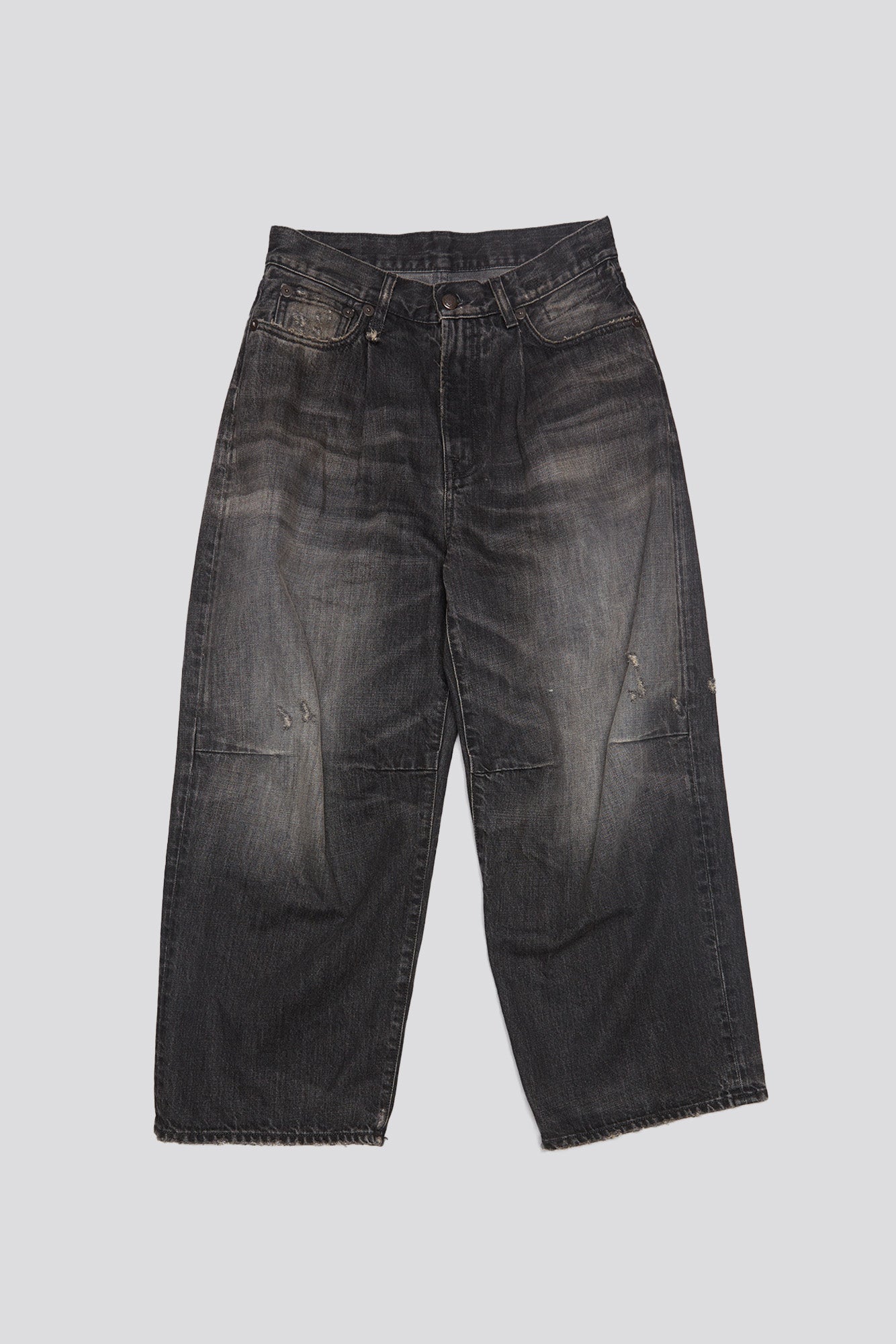 CROP WIDE LEG JEAN - WILSON BLACK | R13 sale