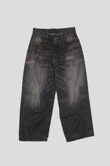 CROP WIDE LEG JEAN - WILSON BLACK | R13 sale
