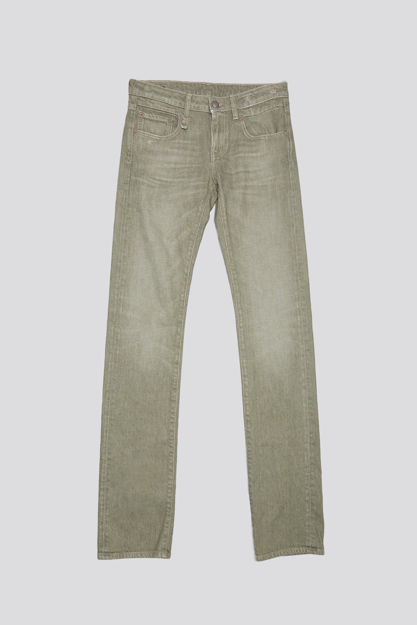 TOBI BOY JEAN - ARMY GREEN STRETCH | R13 for sale