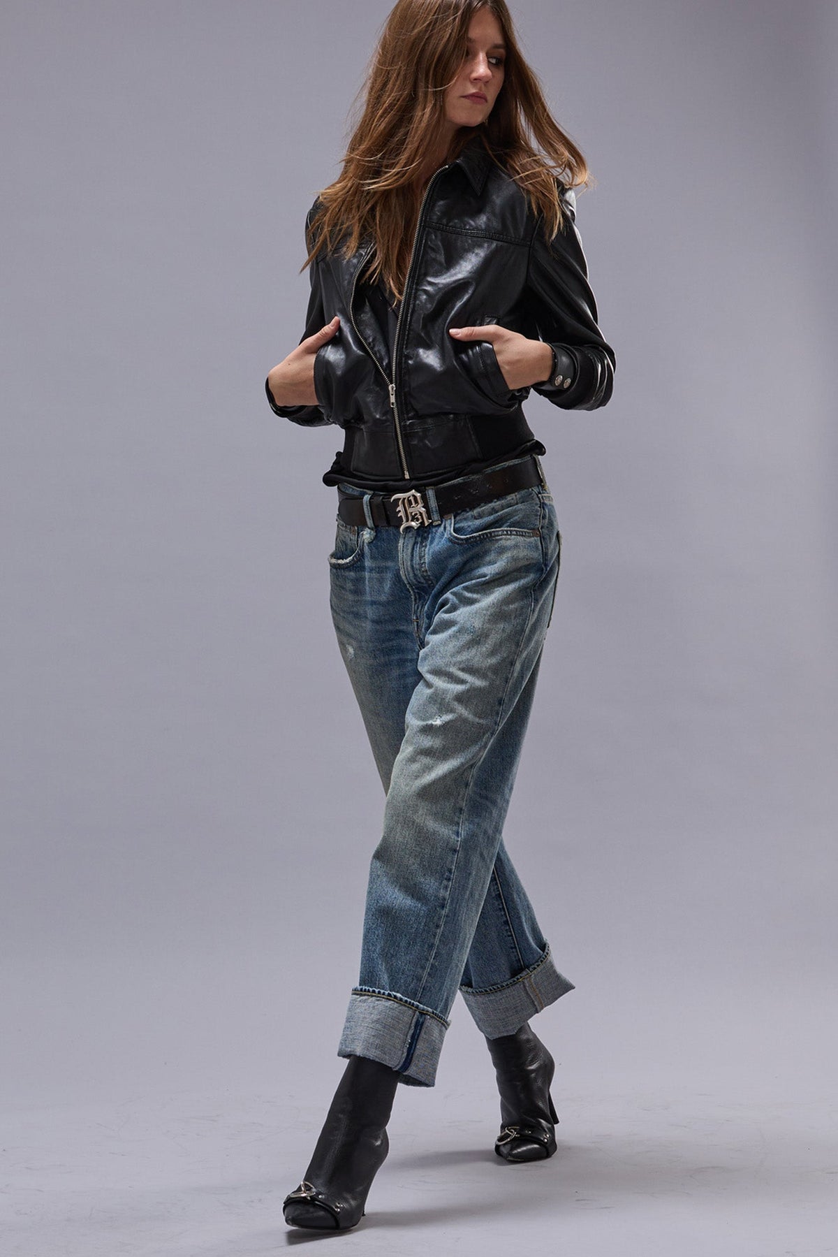 CUFFED X-BOYFRIEND JEAN - LENA BLUE | R13 discount