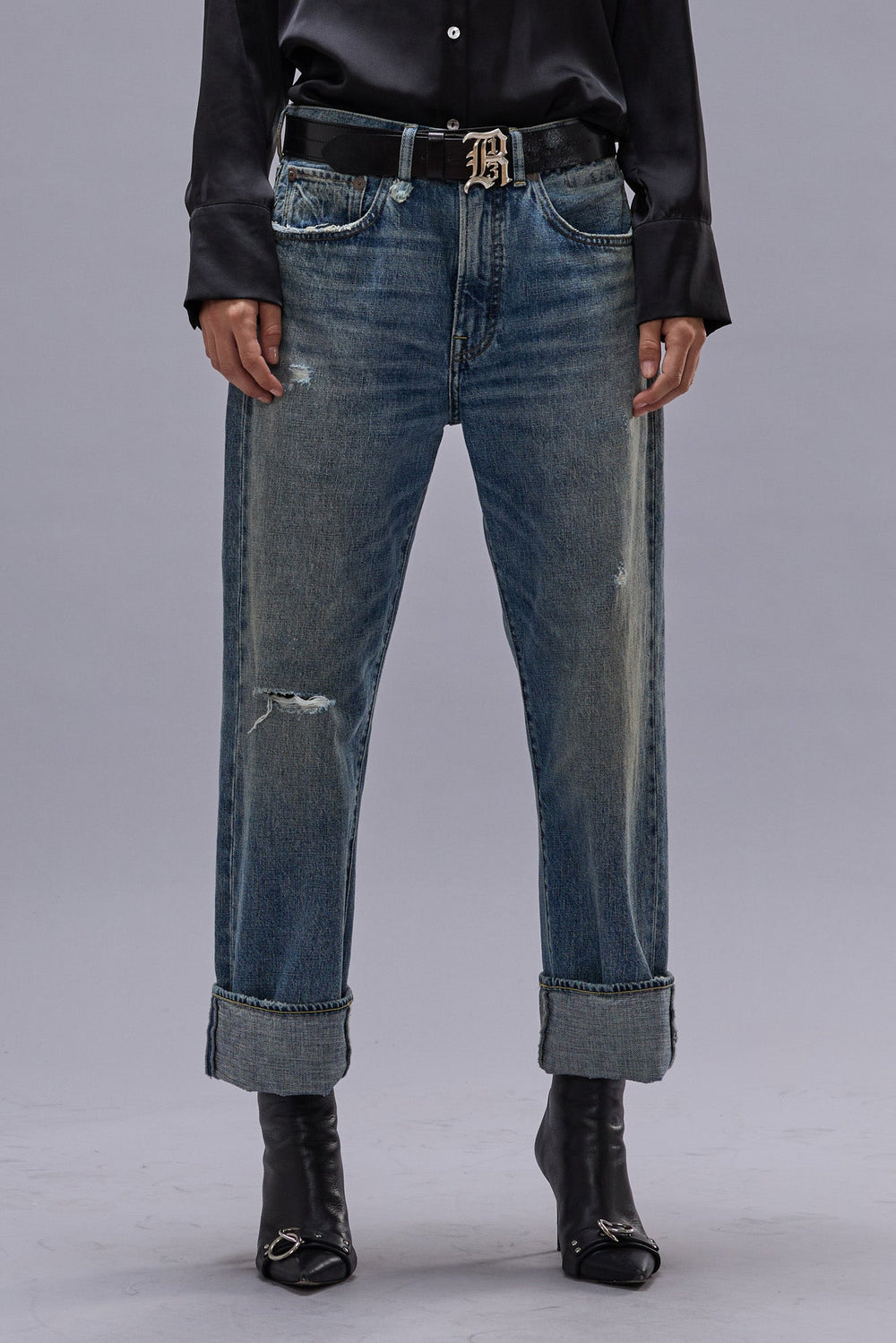 CUFFED X-BOYFRIEND JEAN - LENA BLUE | R13 discount