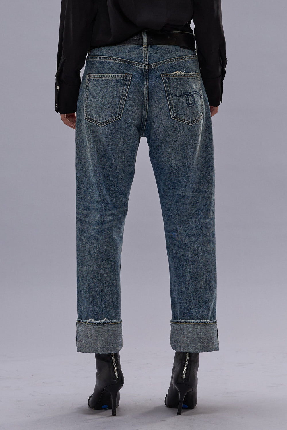 CUFFED X-BOYFRIEND JEAN - LENA BLUE | R13 discount