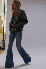 OVERFLOW BOY FLARE JEAN - MIRE BLUE STRETCH | R13 US