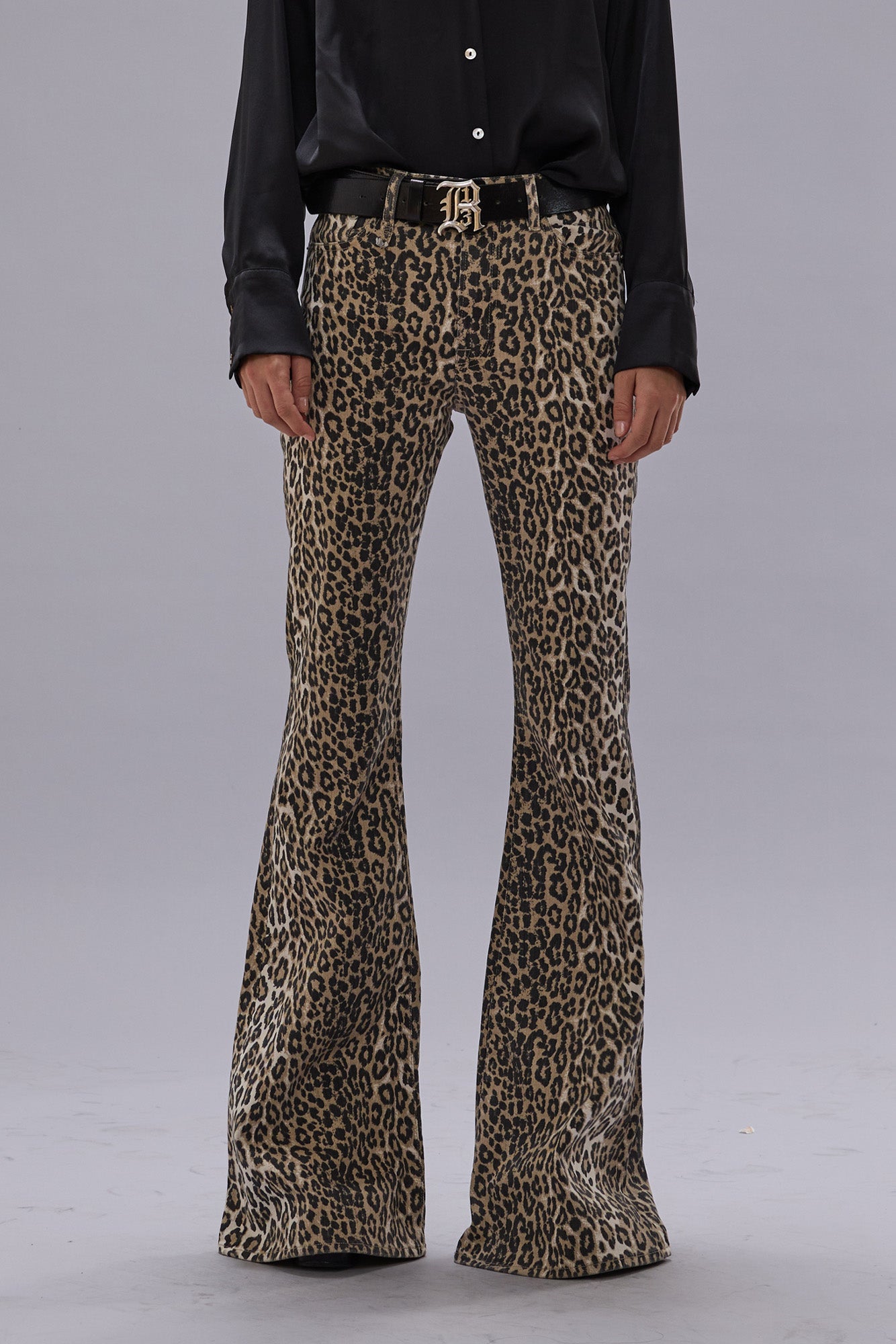 OVERFLOW JANE FLARE - ECRU LEOPARD | R13 for sale