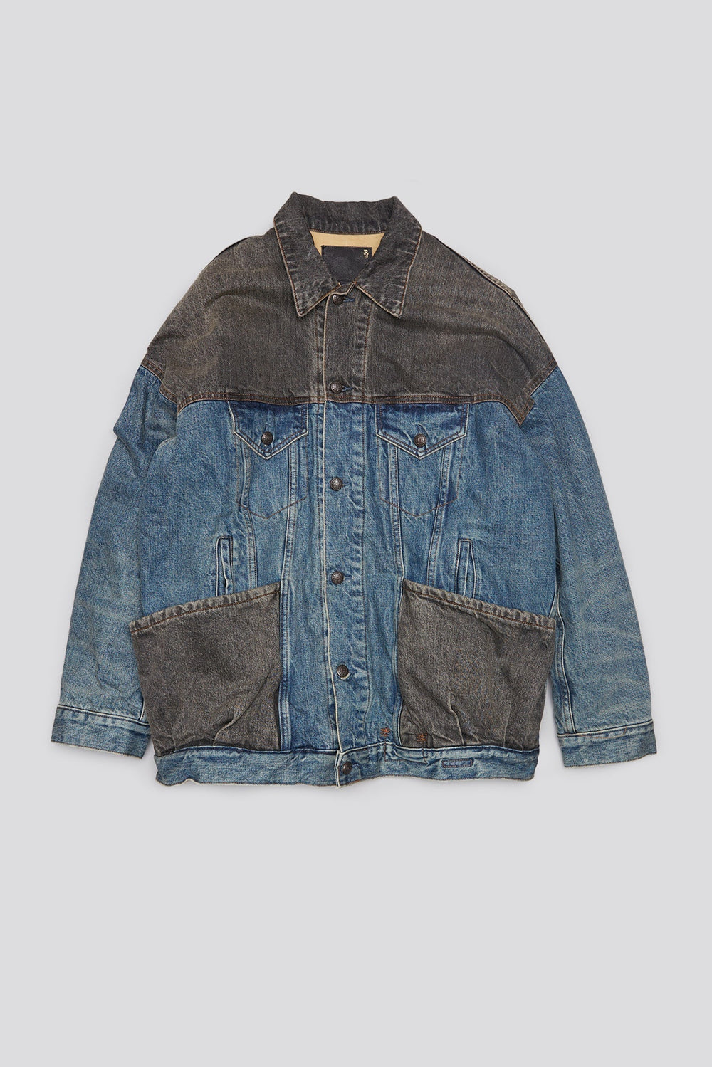 LACEY TRUCKER JACKET - DAWSON INDIGO COLOR BLOCK | R13 discount