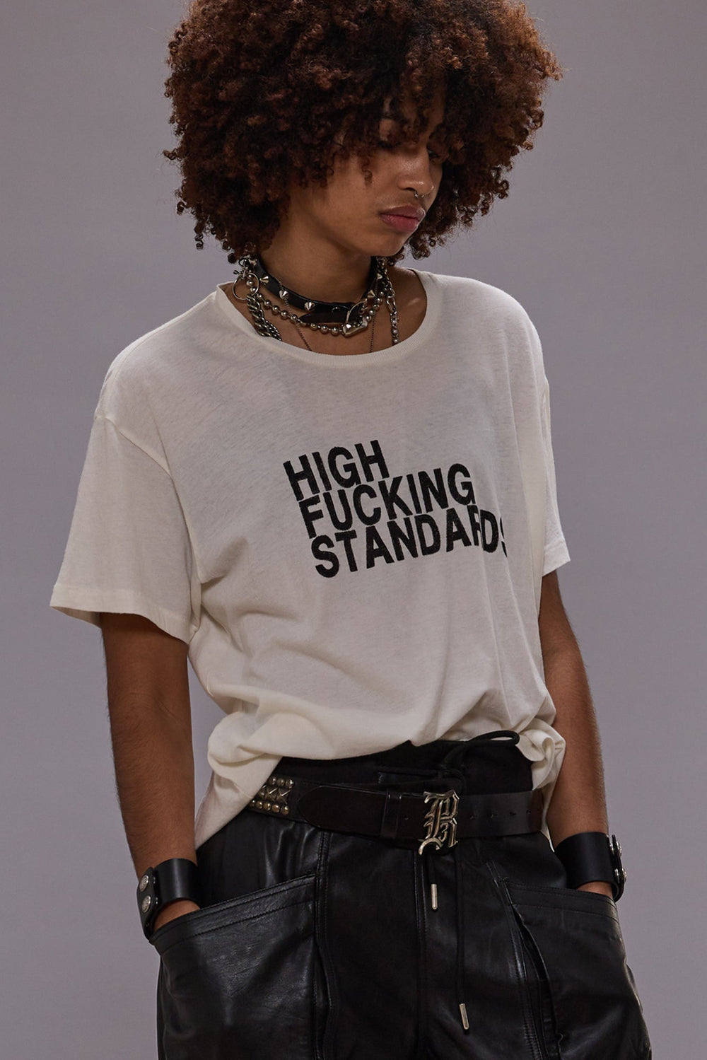 HIGH F STANDARDS BOY T - ECRU | R13 discount